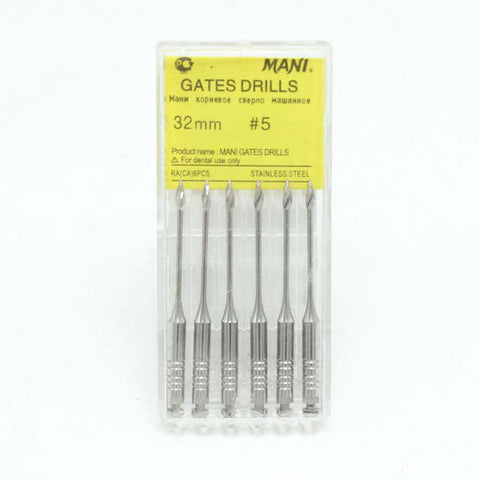 MANI Gates Glidden Drills #5  32mm 3/pk