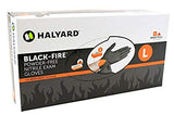 Halyard Black-Fire Nitrile Gloves Large 150/Box