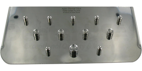 Dental USA 12 clamps Plate / holder