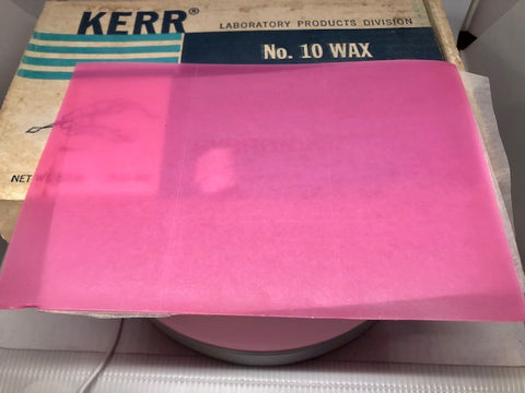 Baseplate Wax (Kerr) Pink-1 sheet