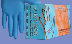 X-Small Supermax Nitrile Gloves, 100/Bx