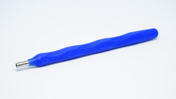 Blue Silicone Mirror Handle, Simple Stem-204MHS-2X-PLASDENT