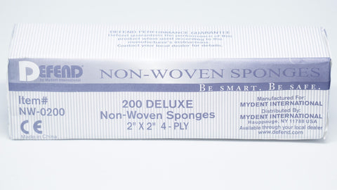Non Woven Sponges 2"X2" 5000/Case-NW-0200-Defend MyDent International