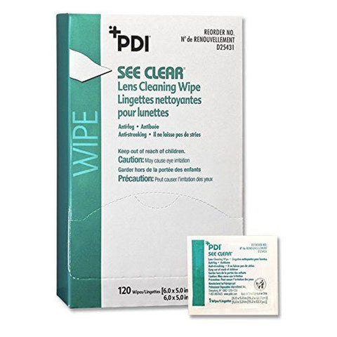 See Clear Lens Cleaning Wipes 6X5 IN 10'S-7016112-10-Practicon
